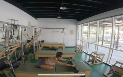 Pilates breathing technique (exhale)